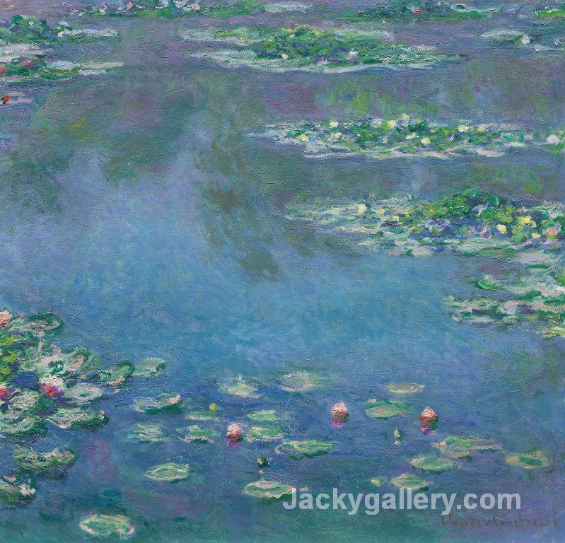 Water Lilies Morning by Claude Monet paintings reproduction